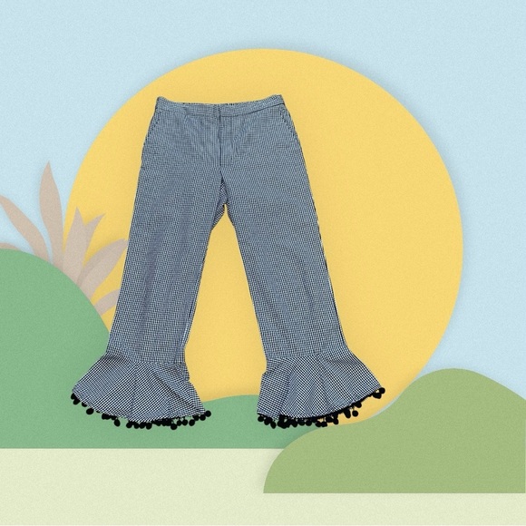 Zara Fun Pants Bell Bottoms Size M - Picture 2 of 14